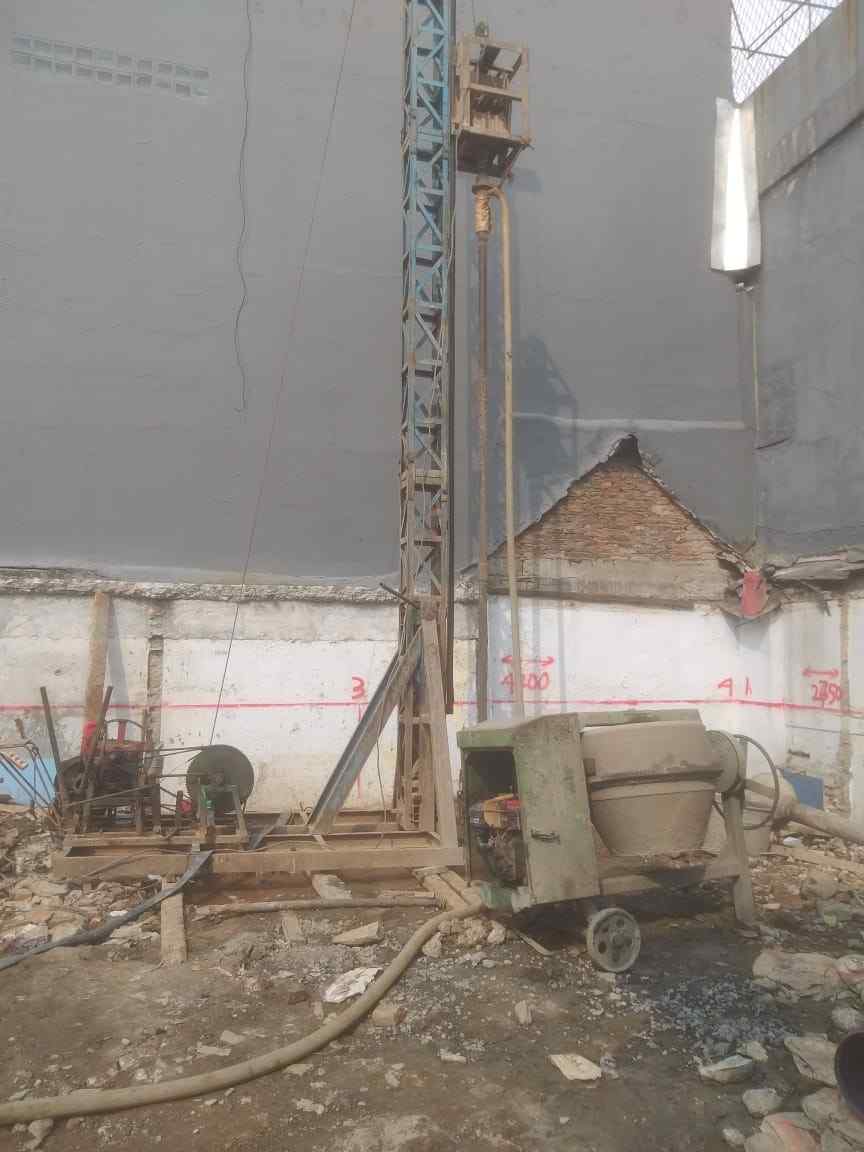 Proses pengeboran bore pile